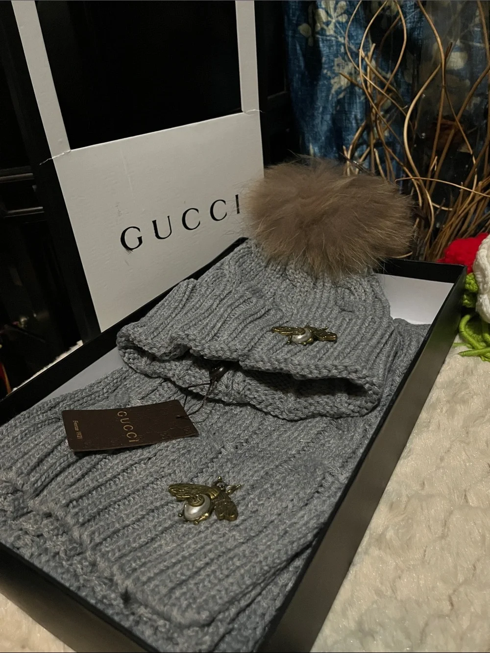 nwt Knit Beanie & Scarf Set